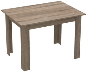 Τραπέζι Manka pakoworld σε sonoma truffle απόχρωση 110x80x77εκ