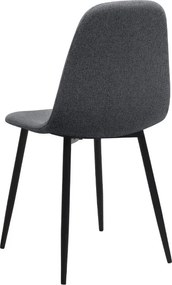 Σετ τραπεζαρία 5τμχ Rubes - Iris Megapap χρώμα λευκό - γκρι Ø100x78εκ.