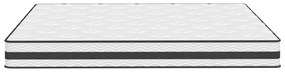 Στρώμα με Bonnell Springs Μεσαία Σκληρ. 200x200 εκ. King Size - Λευκό