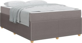 vidaXL Σκελετός Κρεβατιού Taupe 140 x 200 cm ύφασμα