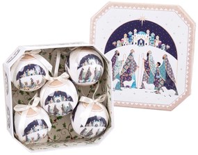 Χριστουγεννιάτικες μπάλες Πολύχρωμο Polyfoam Τρεις βασιλιάδες 7,5 x 7,5 x 7,5 cm (5 Μονάδες)