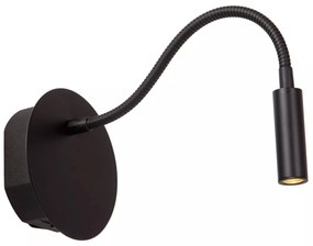 Φωτιστικό Επίτοιχο Lucide 77289-03-30 JOLIJN Μαύρο Ματ (Black Mat) 3000 K
