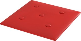 vidaXL Κεφαλάρι Τοίχου 12 pcs Κόκκινο 30 x 30 cm Τεχνητό Δέρμα