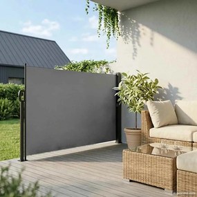 vidaXL Σκίαστρο Πλαϊνό Συρόμενο Ανθρακί 160 x 500 εκ.