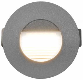 vidaXL Φωτιστικά Τοίχου LED Εξωτερικού Χώρου Στρογγυλά 6 τεμ. Ασημί 2W