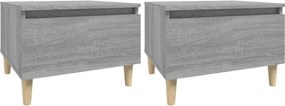 vidaXL Τραπεζάκια Σαλονιού 2 τεμ. Γκρι Sonoma 50x46x35 εκ. Επεξ. Ξύλο
