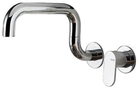Armando Vicario Laundry 400747 Chrome Μπαταρία Κουζίνας Τοίχου Με Υψηλό Περιστρεφόμενο Ρουξούνι