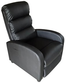 Πολυθρόνα Relax ALISON Μαύρο PU 68x76x104cm