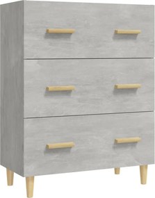 vidaXL Ντουλάπι Γκρι Σκυροδέματος 70 x 34 x 90εκ. Επεξεργασμένο Ξύλο