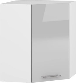 VENTO GN-60/72 corner top cabinet, color: white / light grey DIOMMI V-UA-VENTO-GN-60/72-J.POPIEL