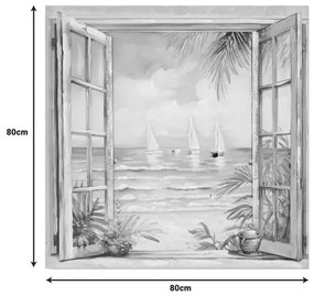 Πίνακας σε Καμβά Deive Ι Inart 80x3x80εκ. 80x3x80 εκ.