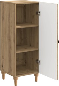 vidaXL Πλαϊνό γραφείο Artisan Δρυς 33 x 34,5 x 90 εκ