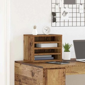 vidaXL Οργανωτής Γραφείου Παλαιό ξύλο 36 x 26 x 29.5 εκ