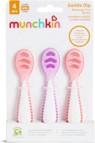 Κουτάλια Φαγητού (Σετ 3τμχ) Munchkin Gentle Dip Pink-Purple