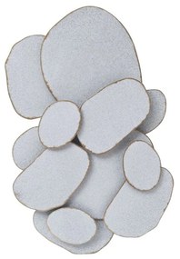Διακοσμητικό Τοίχου Pebbles 032339 63x7x97cm Grey-Gold Μέταλλο