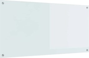 VidaXL Πλάτη κουζίνας Λευκό 120 x 60 cm σκληρυμένο γυαλί