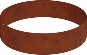 vidaXL Γλάστρα Κήπου Σκ rusty 90 x 90 x 20 εκ