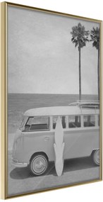 Αφίσα - Hippie Van II - 20x30 - Χρυσό - Χωρίς πασπαρτού