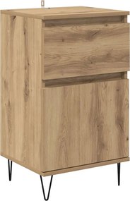 vidaXL Πλαϊνό γραφείο artisan δρυς 35 x 40 x 70 εκ. Επεξεργασμένο ξύλο