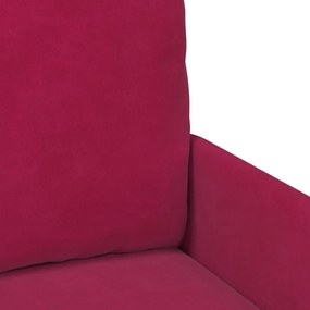vidaXL Καναπέδες με μαξιλάρι 55cm Κόκκινο Κόντρα πλακέ