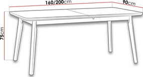 Επεκτεινόμενο τραπέζι Anslo VIII - Leuko