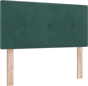vidaXL Κεφαλάρι Σκούρο Πράσινο 90 cm Βελούδο