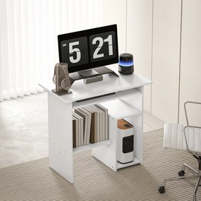 Γραφείο υπολογιστή, Γραφείο, Νοοπάν, Μέταλλο, 80 x 45 x 75 cm, Λευκό