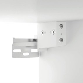 vidaXL Κομοδίνο Επιτοίχιο Λευκό 34 x 30 x 20 εκ.