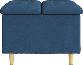 vidaXL Οθωμανό με Αποθηκευτικό Χώρο Μπλε 60 x 60 x 45 cm ύφασμα