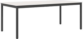 vidaXL Τραπεζαρία Λευκό 200 x 100 x 75 cm Στερεά ξυλεία πεύκου