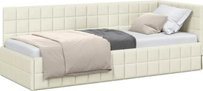 vidaXL Κρεβάτι Γωνίας Κρεμ 80 x 200 cm Βελούδο