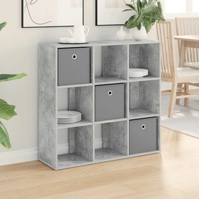 vidaXL Πλαϊνό γραφείο Σκυρόδεμα Γκρι 88,5 x 29 x 84,5 εκ.