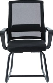 Καρέκλα επισκέπτη Palma pakoworld mesh μαύρο 46x52x94εκ