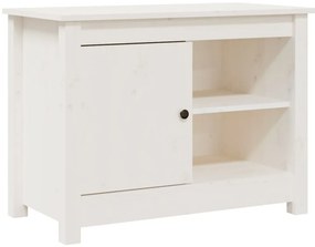 vidaXL Έπιπλο Τηλεόρασης Λευκό 70x36,5x52 εκ. από Μασίφ Ξύλο Πεύκου
