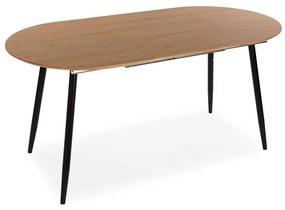 Τραπεζαρία Versa DOINYO  Μαύρο Μέταλλο Ξύλο MDF 80 x 75 x 160 cm