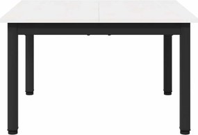 vidaXL Τραπεζάκι σαλονιού Λευκό 60 x 60 x 36 cm Στερεά ξυλεία πεύκου