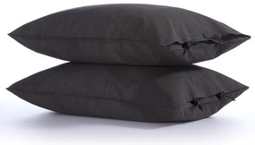 Ζεύγος Μαξιλαροθήκες (52x72) Nef-Nef Homeware Cotton Linen Γκρι