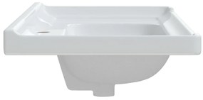vidaXL Νιπτήρας Μπάνιου Ορθογώνιος Λευκός 91,5x48x23 εκ. Κεραμικός
