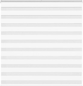 vidaXL Ζέβρα τυφλή Λευκό Πλάτος υφάσματος 135,9 εκ. Πολυεστέρας