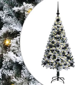 vidaXL Τεχνητό Χριστουγεννιάτικο Δέντρο με 150 LED Λευκό 120 cm