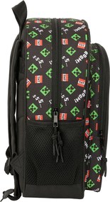 Σχολική Τσάντα Minecraft Μαύρο 32 x 38 x 12 cm