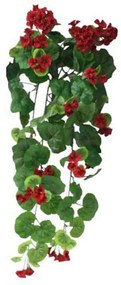 Τεχνητό Κρεμαστό Φυτό Βιγόνια 00-00-14543-1 75cm Green-Red Marhome Συνθετικό Υλικό