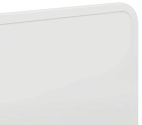 vidaXL Κεφαλάρι με κεφαλάρι Λευκό 180 cm Επεξεργασμένο ξύλο