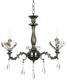 Φωτιστικό Οροφής Elegant TNK854533P Bronze Crystal, Metal