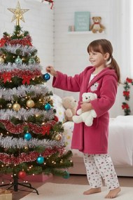 Stewehome Παιδικό ρόμπα από ύφασμα με ζώνη και κουκούλα (5-6 ετών)