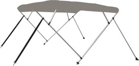 vidaXL Τέντα Σκάφους με 4 Αψίδες Γκρι 243x244x137 εκ.