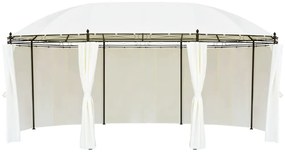 vidaXL Κιόσκι Λευκό Κρεμ 530 x 350 x 265 εκ.