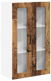 vidaXL Ντουλάπα Κουζίνας με ράφι με πόρτα Παλιό ξύλο 60 x 31 x 100 εκ.