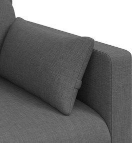 vidaXL Καναπές Σκούρο Γκρι