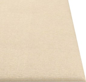 vidaXL Κεφαλάρι Τοίχου 12 pcs 30 x 30 cm Κρεμ ύφασμα